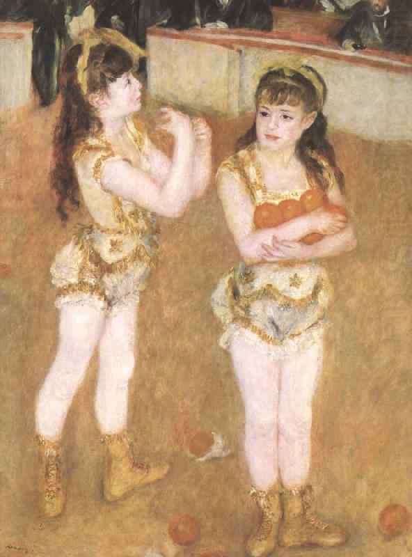 Tva sma cirkusflickor, Pierre-Auguste Renoir